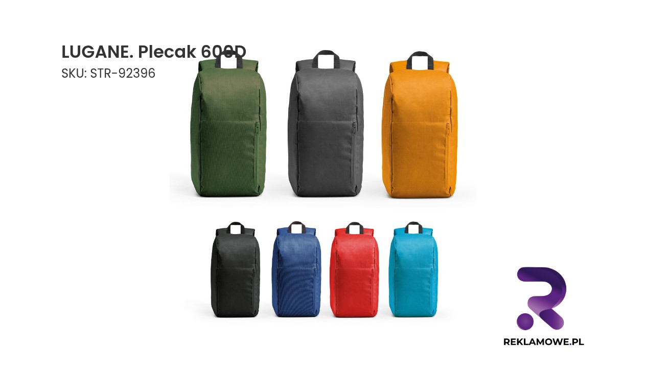 LUGANE. Plecak 600D LUGANE Plecak 600D - wytrzymały plecak miejski i podróżny