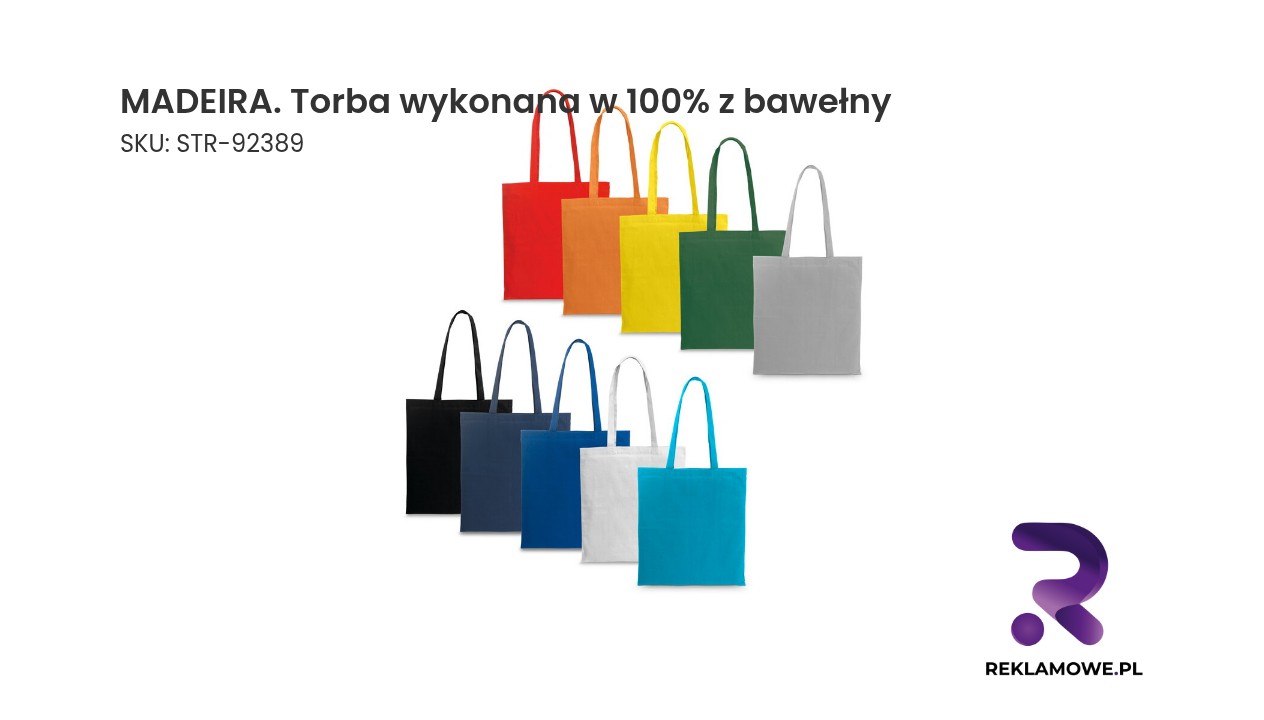 MADEIRA. Torba wykonana w 100% z bawełny organicznej (140 g/m²) MADEIRA – torba wykonana w 100% z bawełny