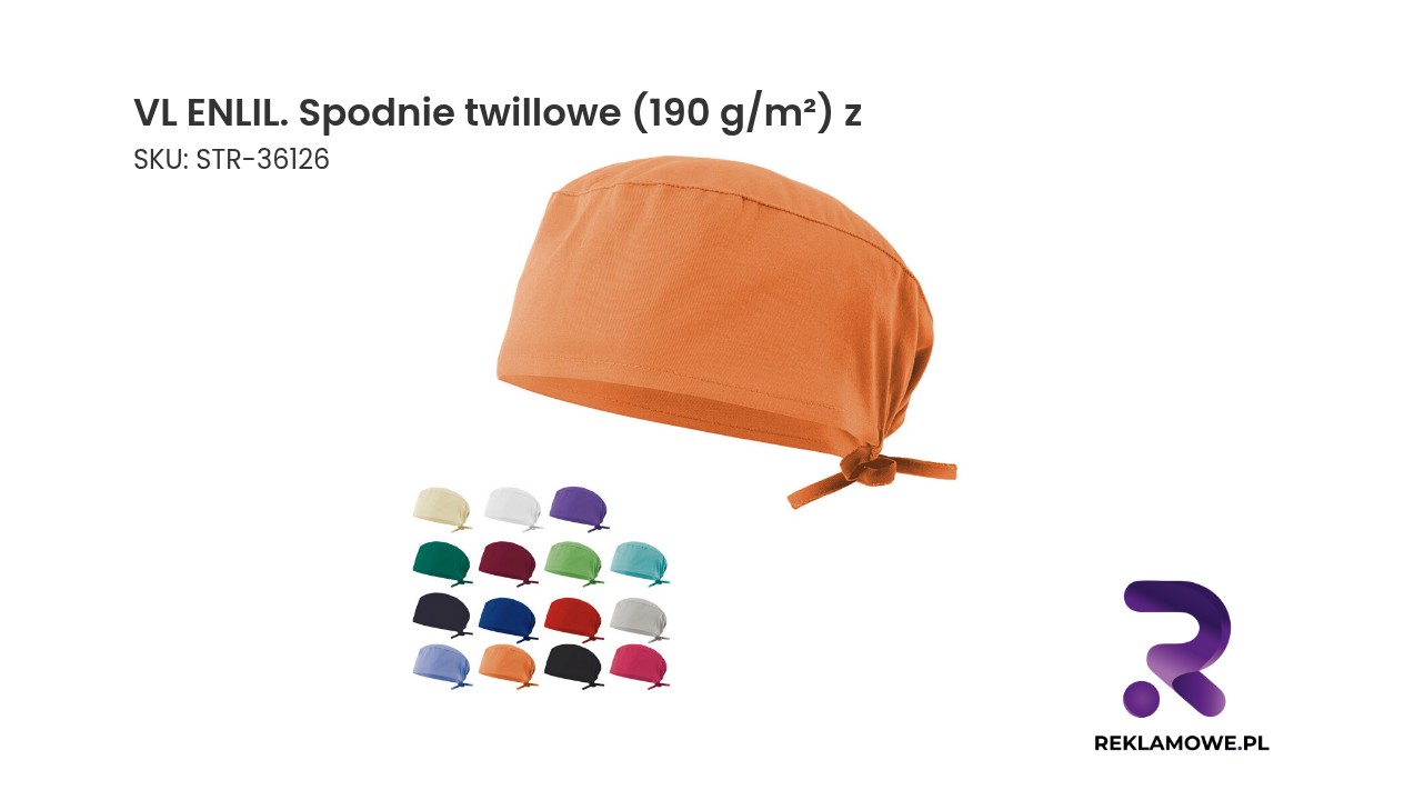 VL ENLIL. Spodnie twillowe (190 g/m²) z bawełny (35%) i poliestru (65%) VL ENLIL spodnie twillowe 190 g/m²